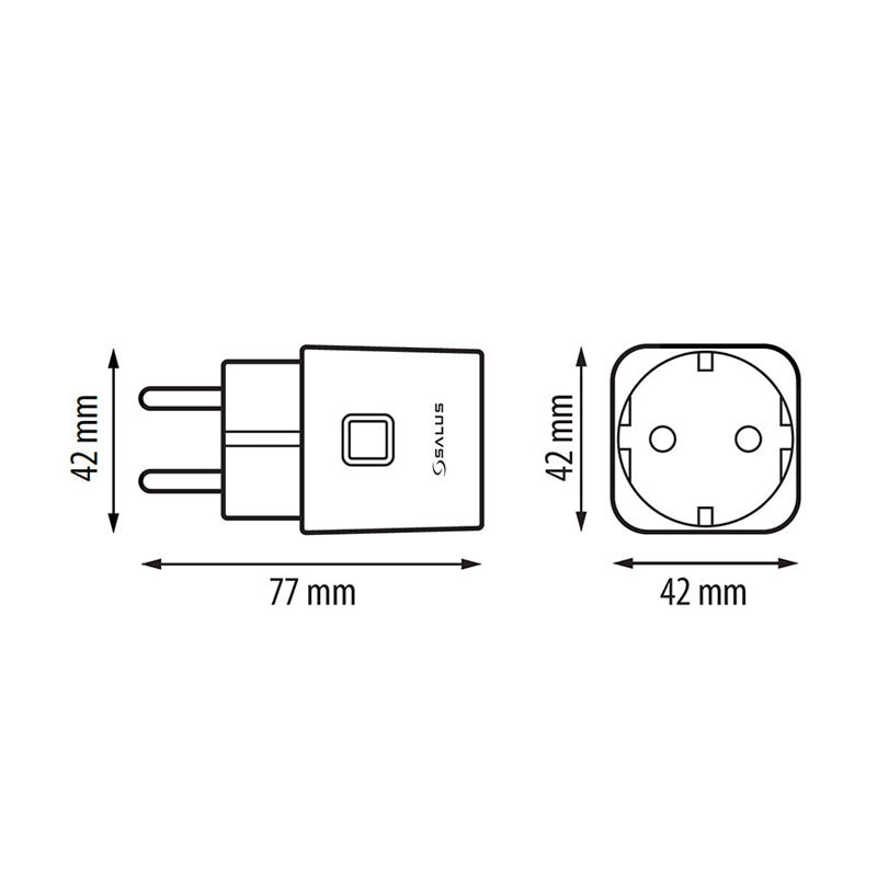 Salus SPE600 Zigbee plug-in ontvanger 230V stopcontact voor automatisatie en energiebeheer - afbeelding 3