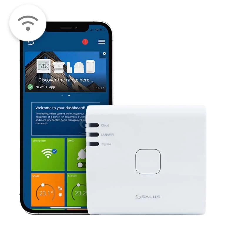 Salus UG800 Universal Gateway Zigbee 3.0 smart home hub voor centrale verwarmingsregeling