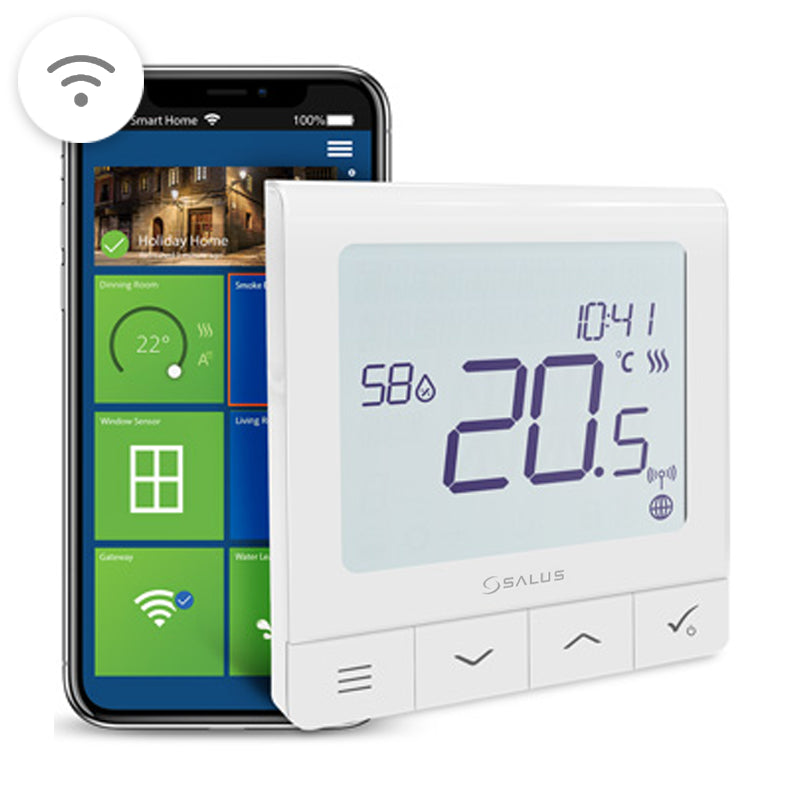 Salus SQ610RF quantum thermostaat zelflerende ITLC regeling compatibel met UG800 gateway - afbeelding 4