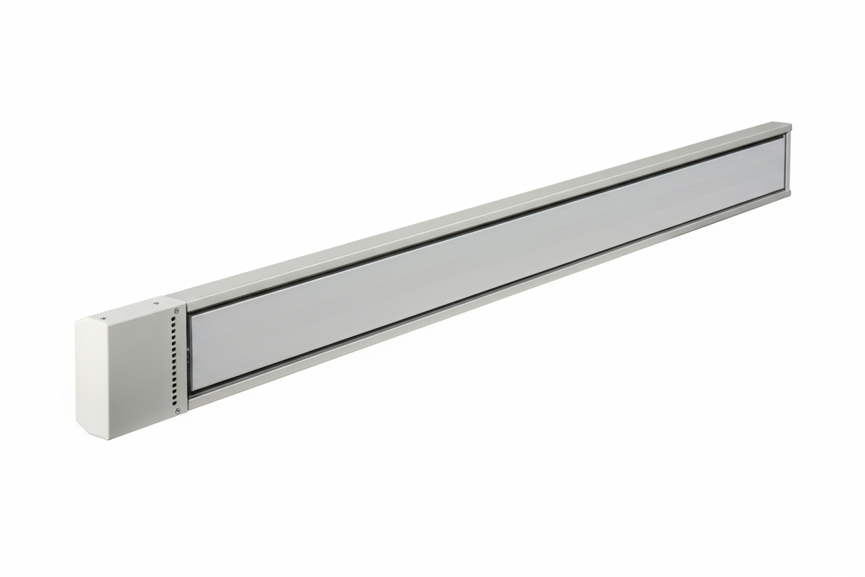 ECOSUN HEATSTRIP 1200W White - Andere hoek